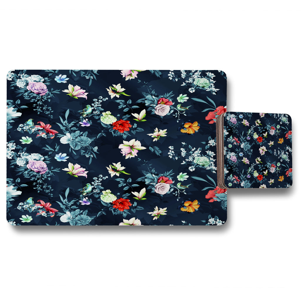 New Product Roses & Other Bright Flowers (Placemat & Coaster Set)  - Andrew Lee Home and Living