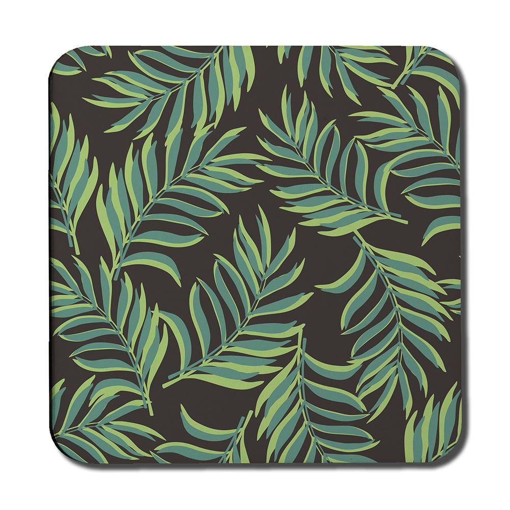 Green Palm Leaves (Coaster) - Andrew Lee Home and Living