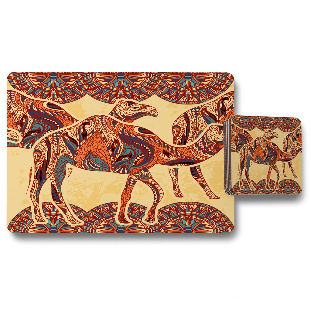 New Product Camels (Placemat & Coaster Set)  - Andrew Lee Home and Living