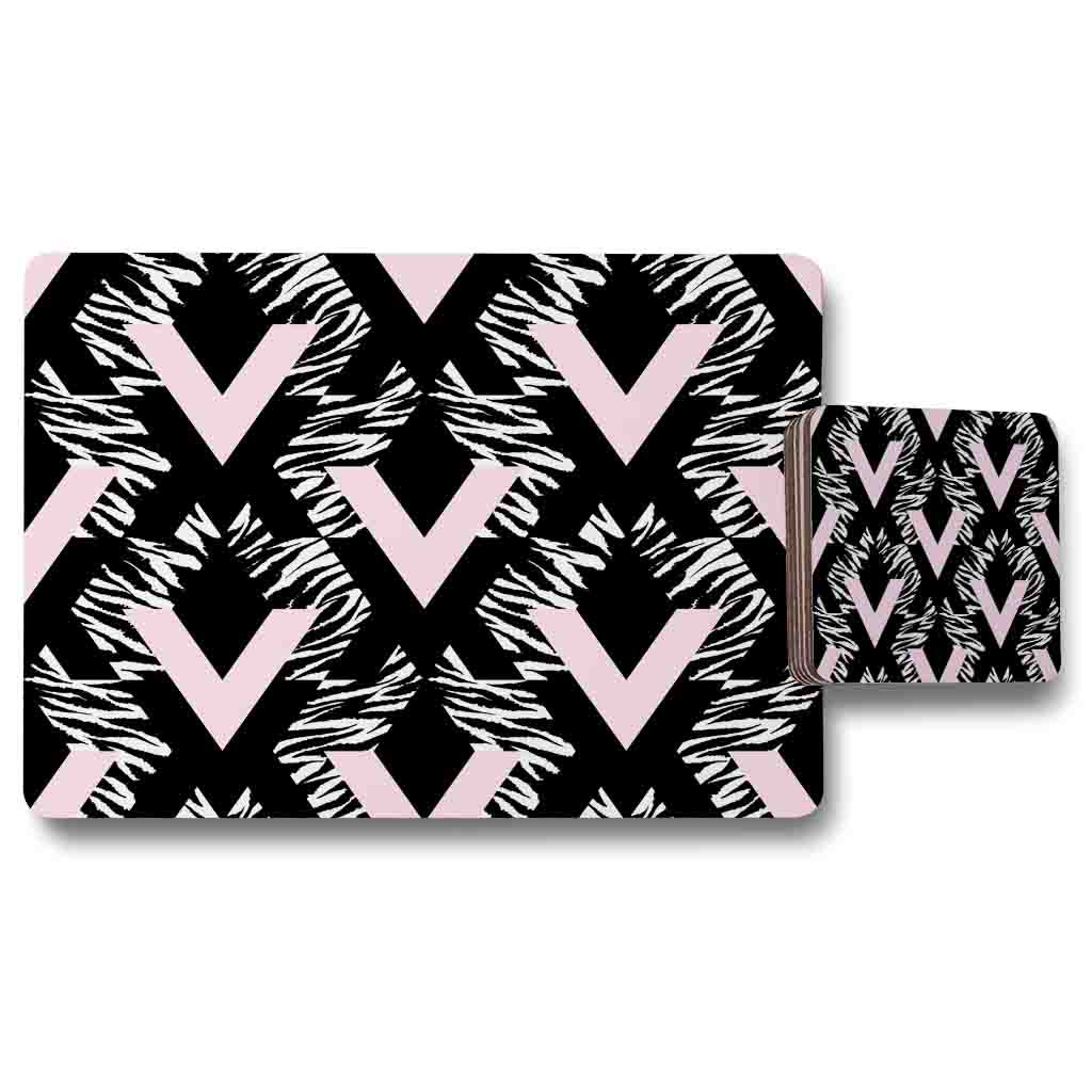 New Product Geometric Animal Print (Placemat & Coaster Set)  - Andrew Lee Home and Living