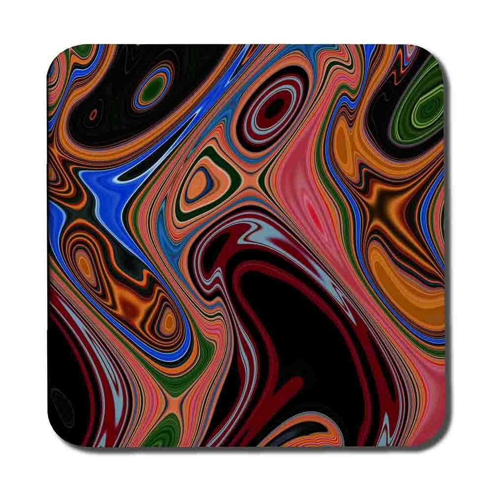 Pyschedelic Marble Pattern (Coaster) - Andrew Lee Home and Living