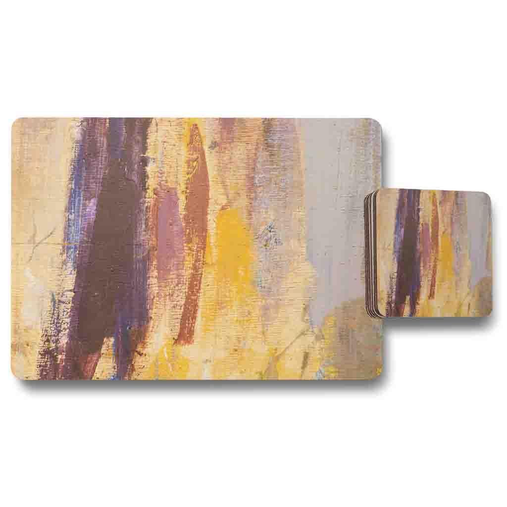 Abstract Grunged Paint (Placemat & Coaster Set) - Andrew Lee Home and Living