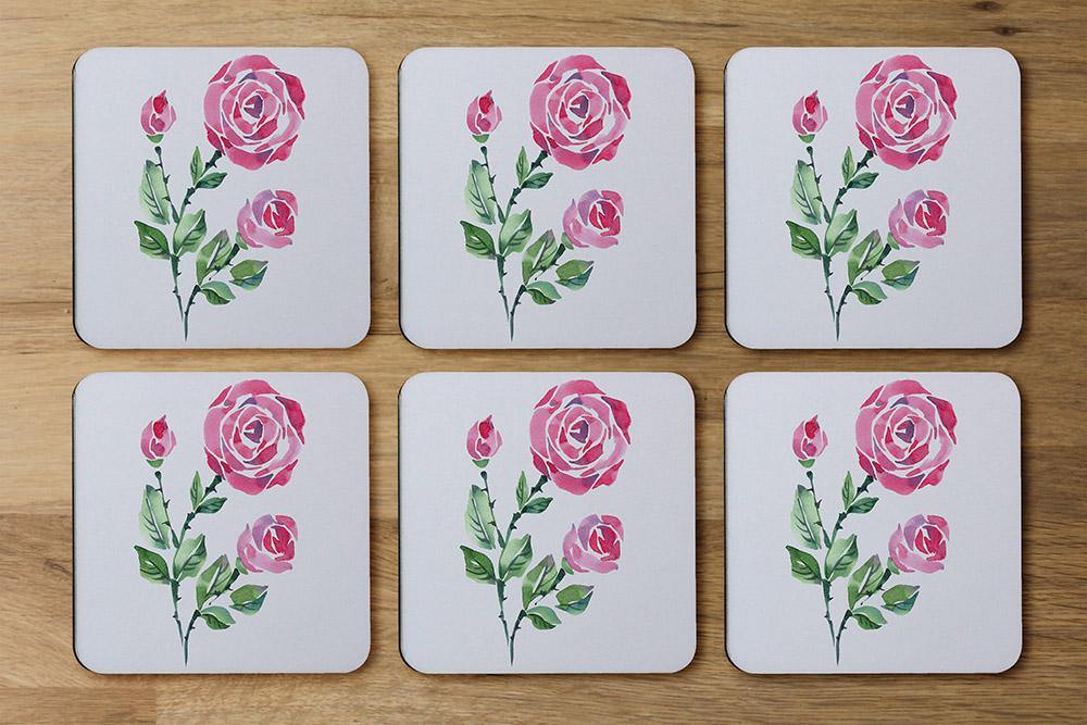 Rose Print (Coaster) - Andrew Lee Home and Living