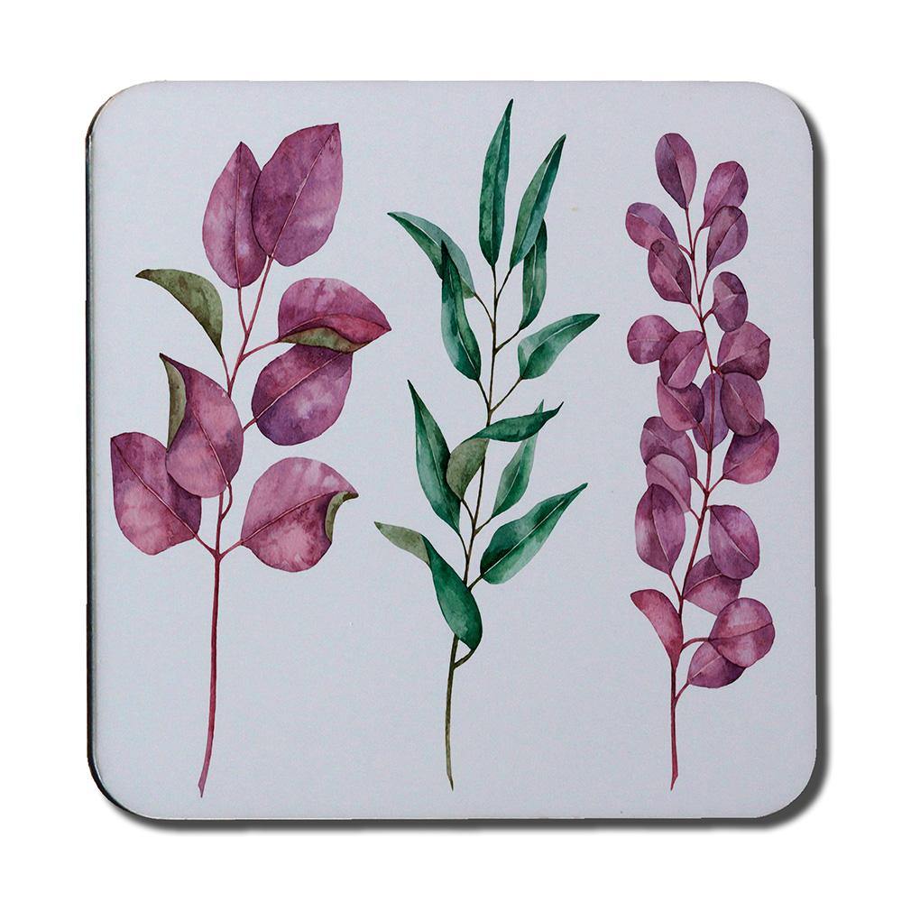 Purple & Green Leaves (Coaster) - Andrew Lee Home and Living