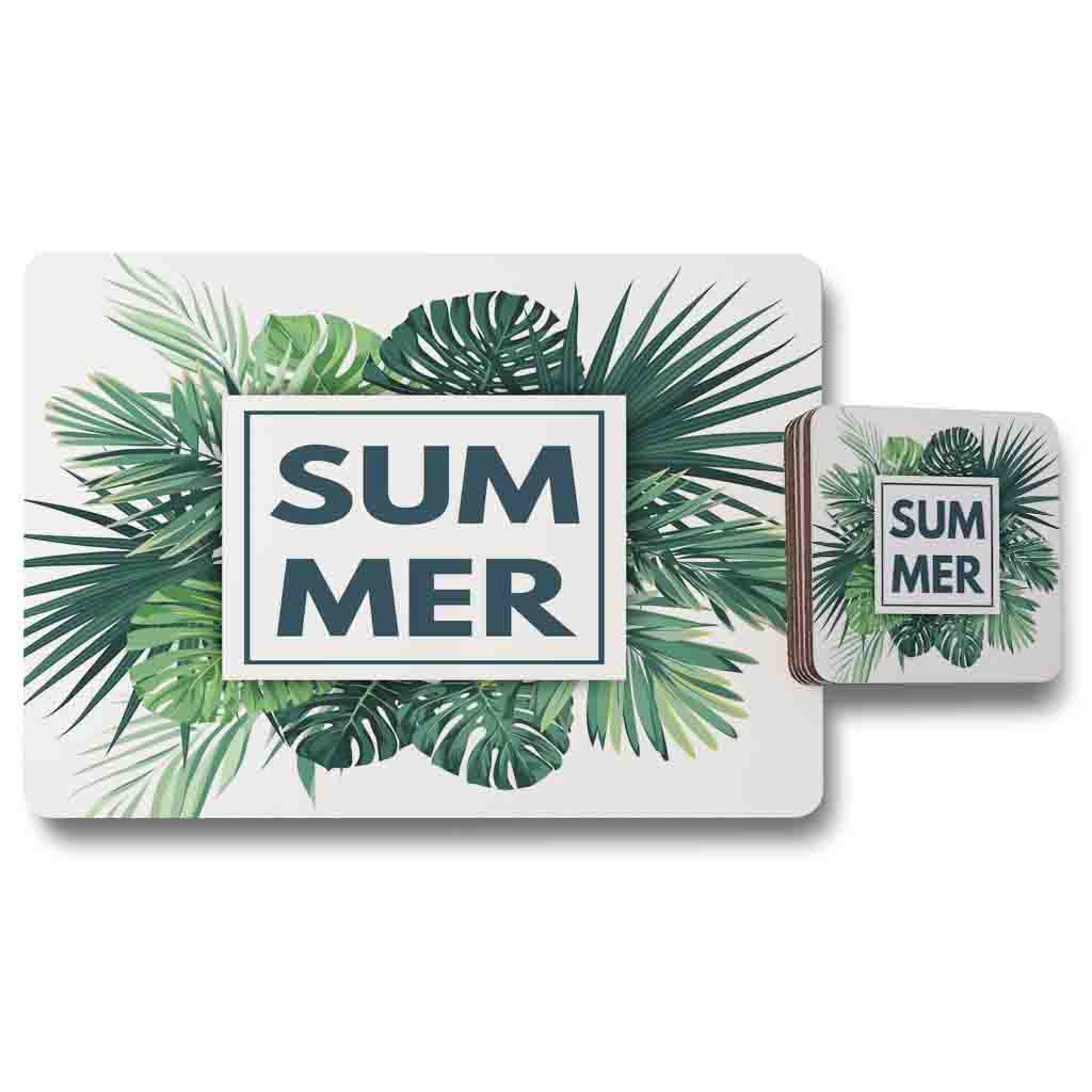 New Product Botanical Summer (Placemat & Coaster Set)  - Andrew Lee Home and Living