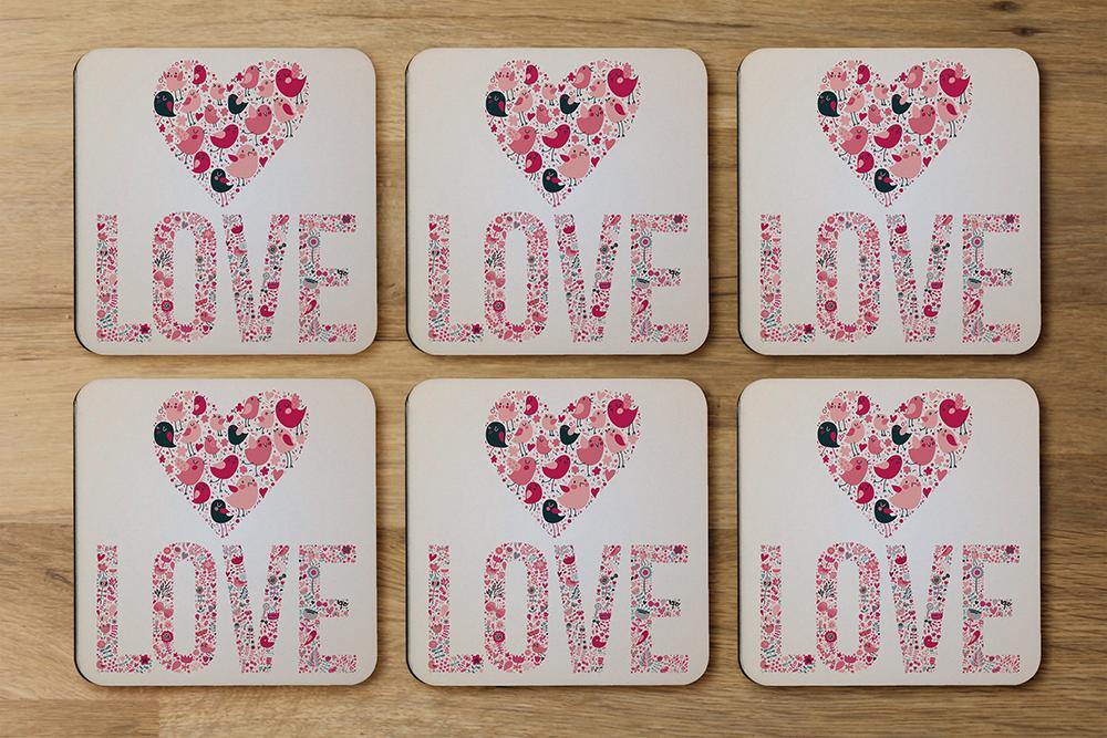 Love Hearts (Coaster) - Andrew Lee Home and Living