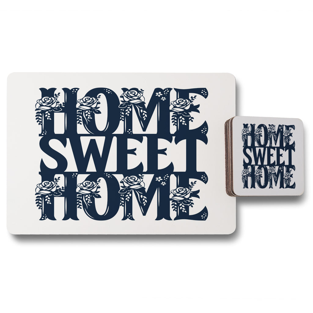 New Product Home Sweet Home Type (Placemat & Coaster Set)  - Andrew Lee Home and Living