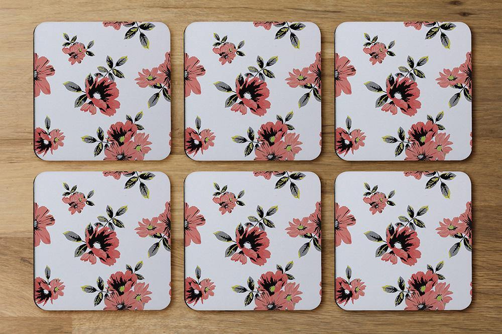 Pink Flowers (Coaster) - Andrew Lee Home and Living