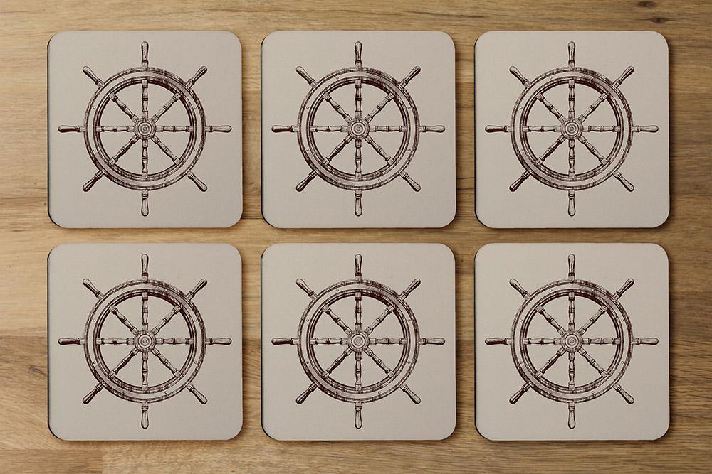 Ship Wheel (Coaster) - Andrew Lee Home and Living