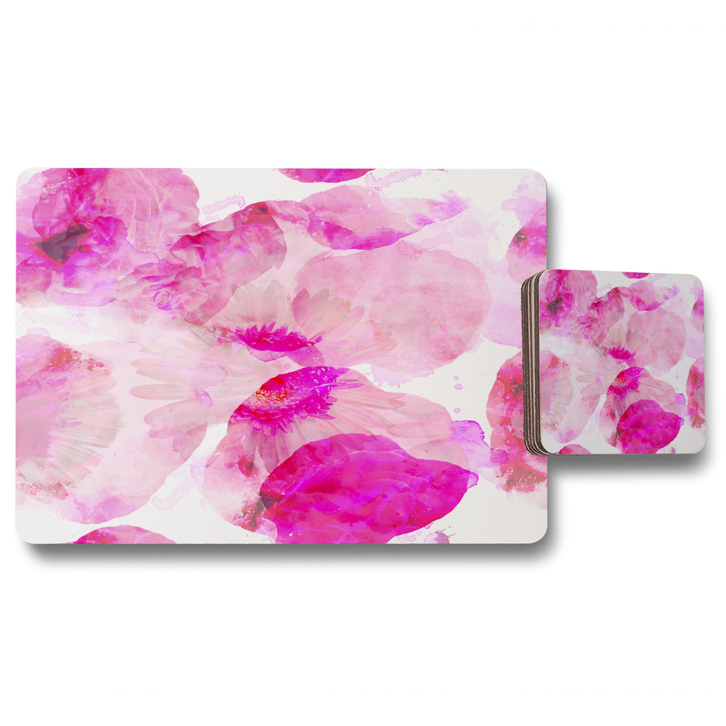 New Product Andrew lee Bo Ho in Pink (Placemat & Coaster Set)  - Andrew Lee Home and Living