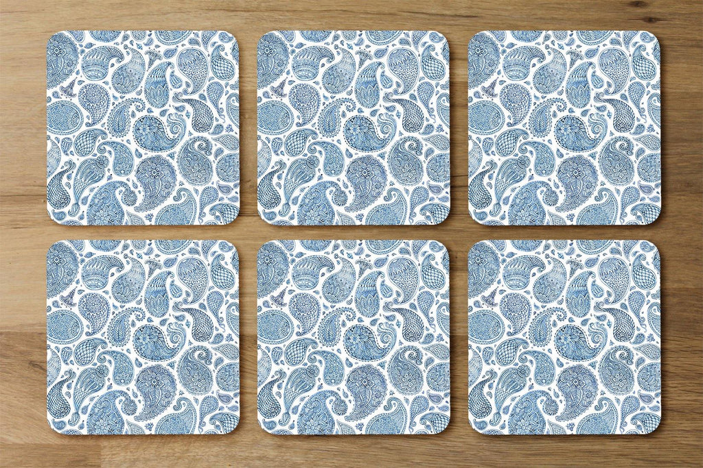 Blue and White Bo Ho world (Coaster) - Andrew Lee Home and Living