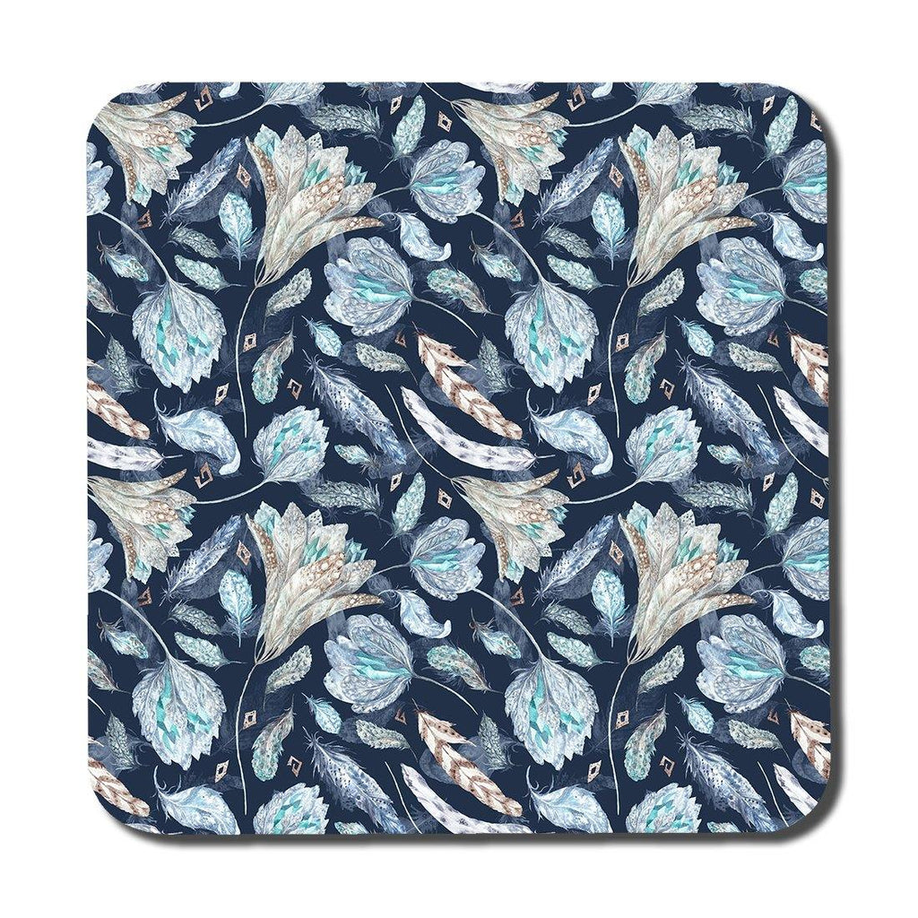 Boho Chic Indigo Pattern (Coaster) - Andrew Lee Home and Living