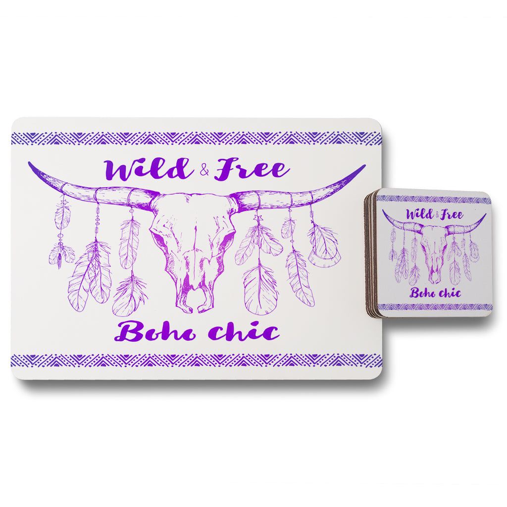 New Product boho chic native american (Placemat & Coaster Set)  - Andrew Lee Home and Living