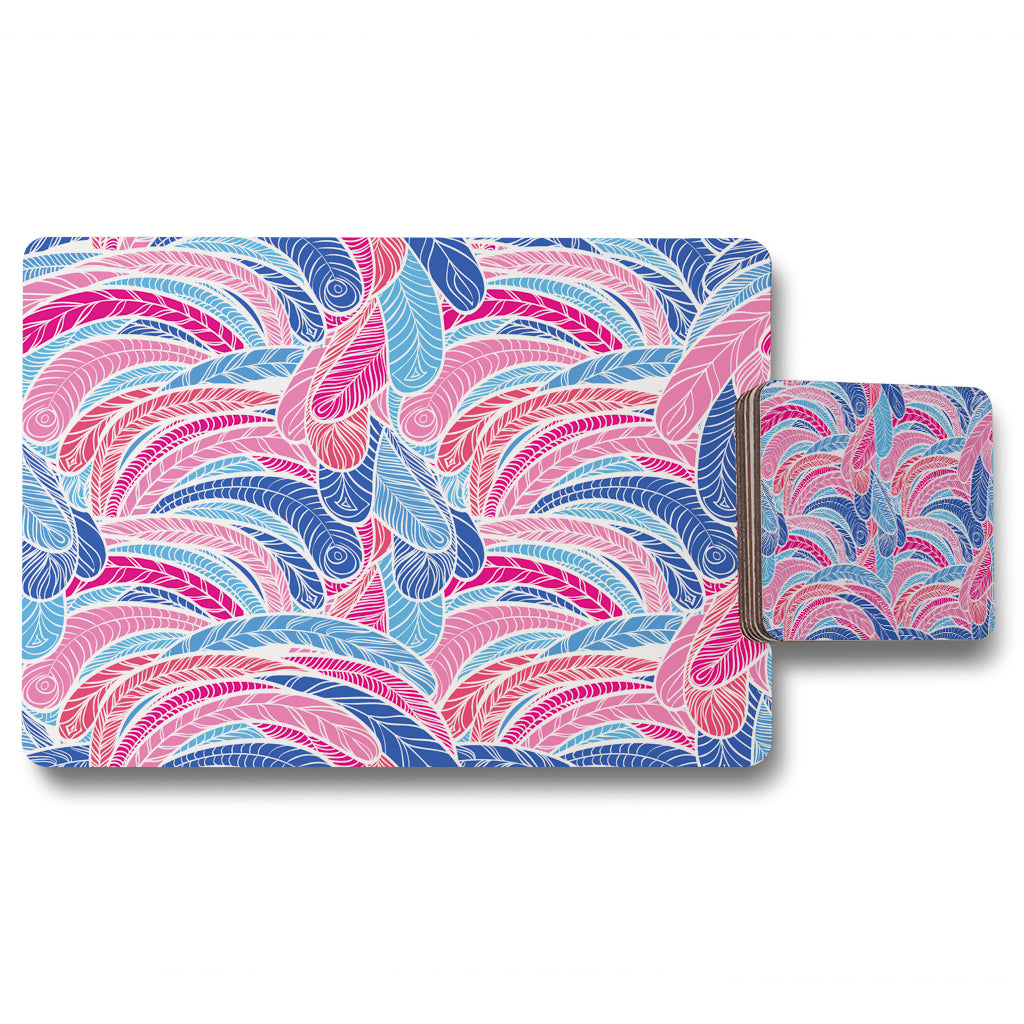 New Product Boho pink (Placemat & Coaster Set)  - Andrew Lee Home and Living
