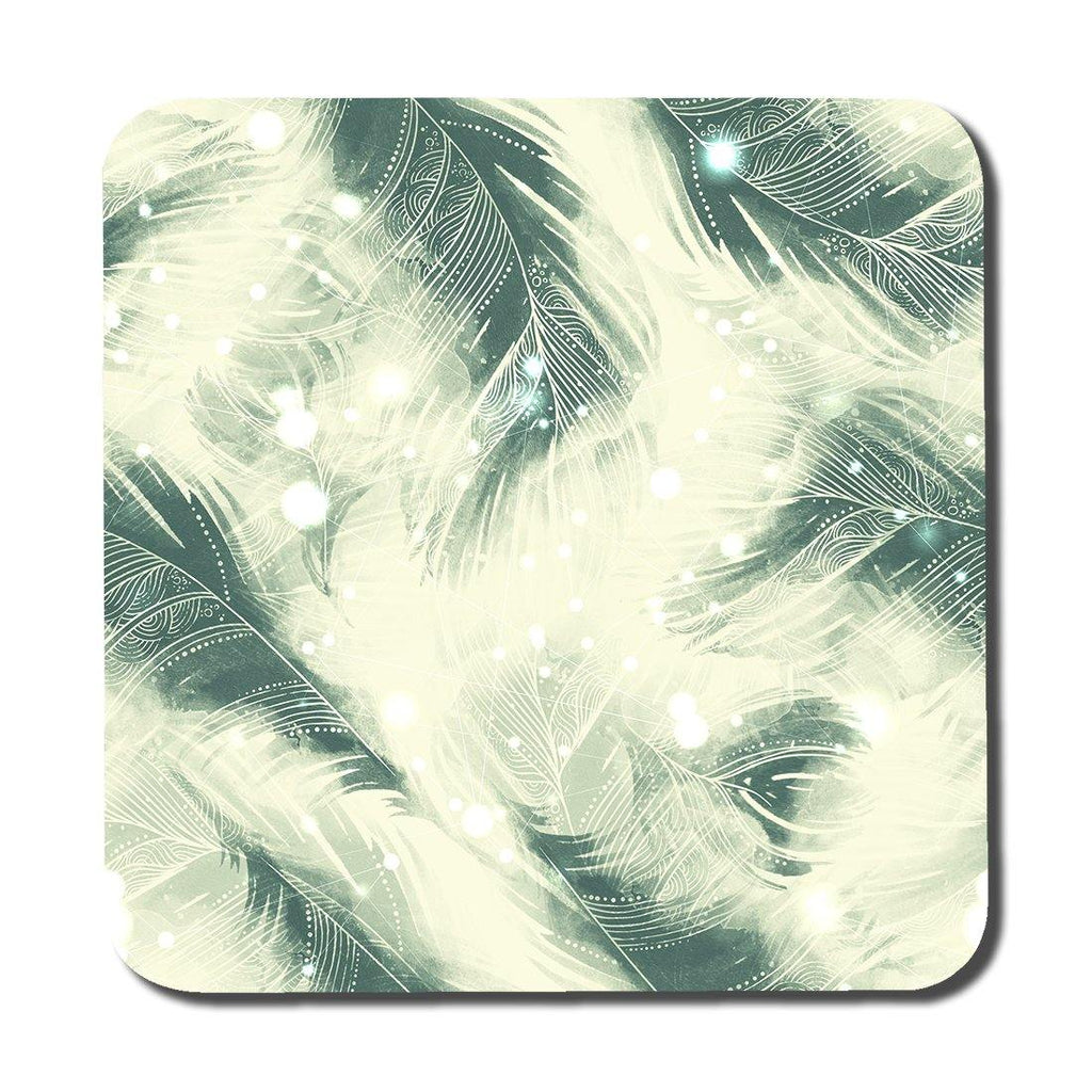 Feathers fantastic birds with decorative ornaments (Coaster) - Andrew Lee Home and Living