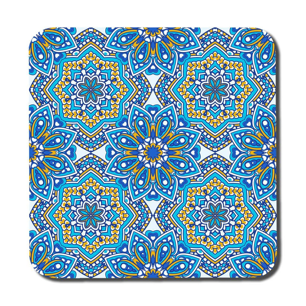 Floral and geometric embellished tiles (Coaster) - Andrew Lee Home and Living