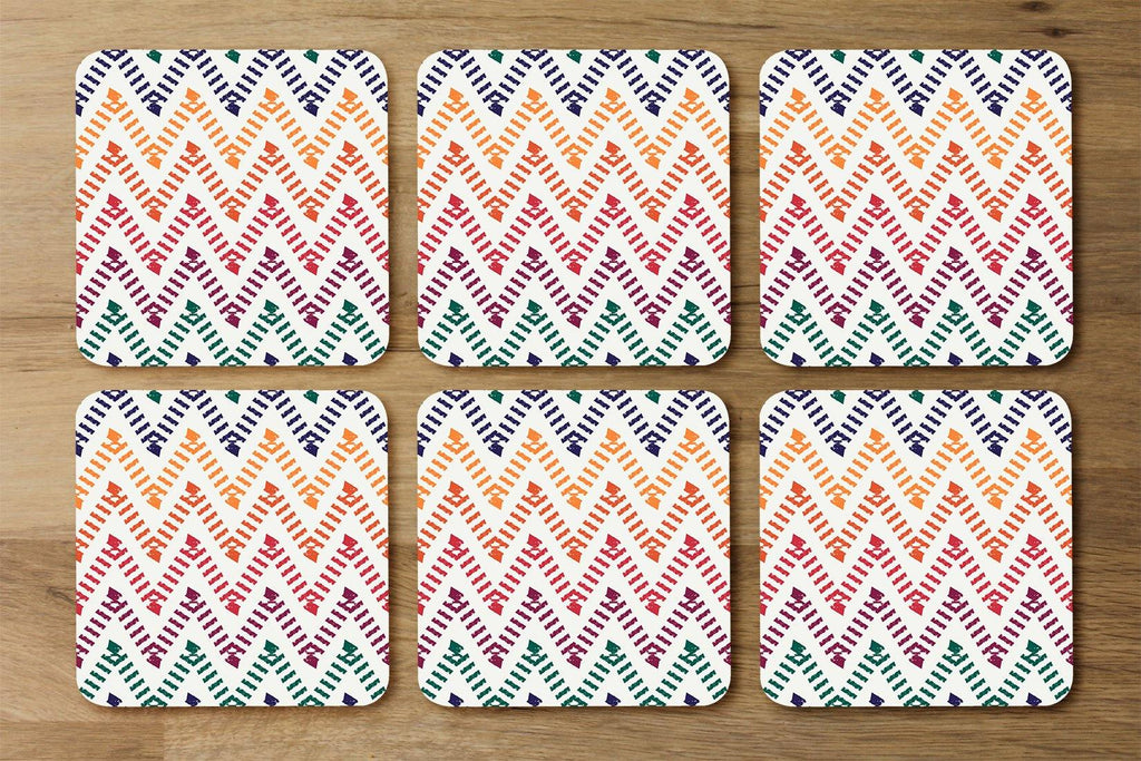 Freehand horizontal zigzag and chevron stripes (Coaster) - Andrew Lee Home and Living