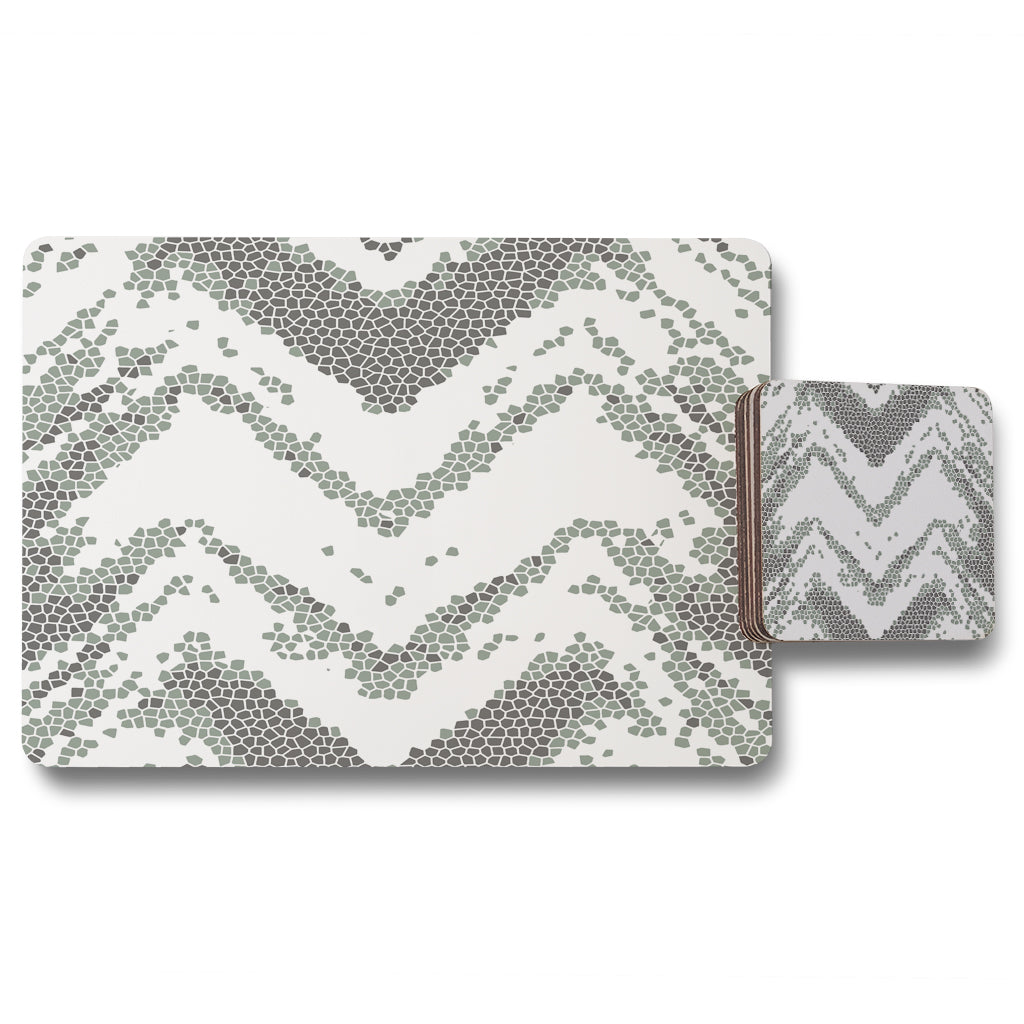 New Product Grunge lines (Placemat & Coaster Set)  - Andrew Lee Home and Living