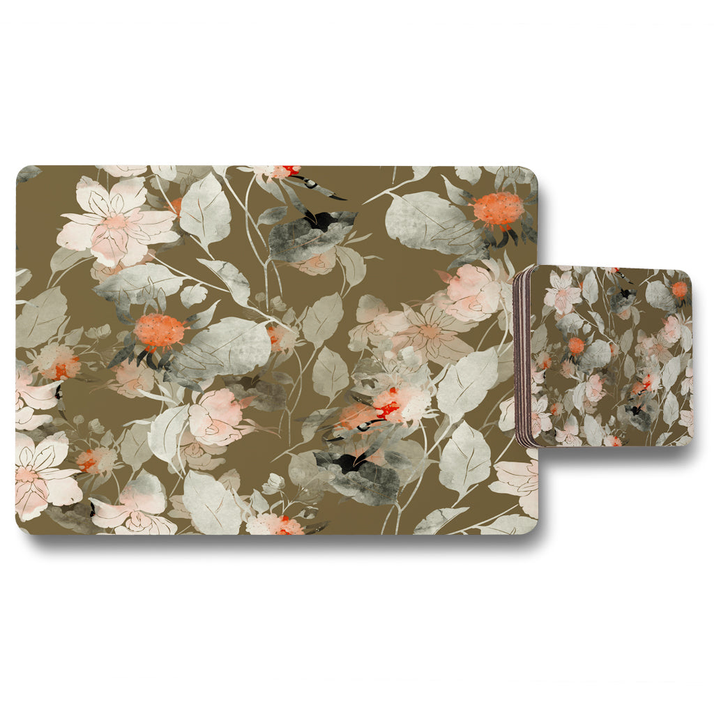 New Product Imprint fantastic paint bouquet (Placemat & Coaster Set)  - Andrew Lee Home and Living