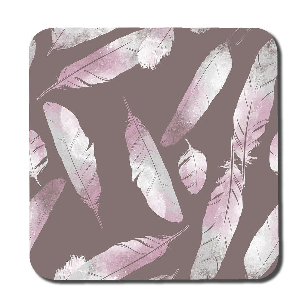 Imprints bird feathers (Coaster) - Andrew Lee Home and Living