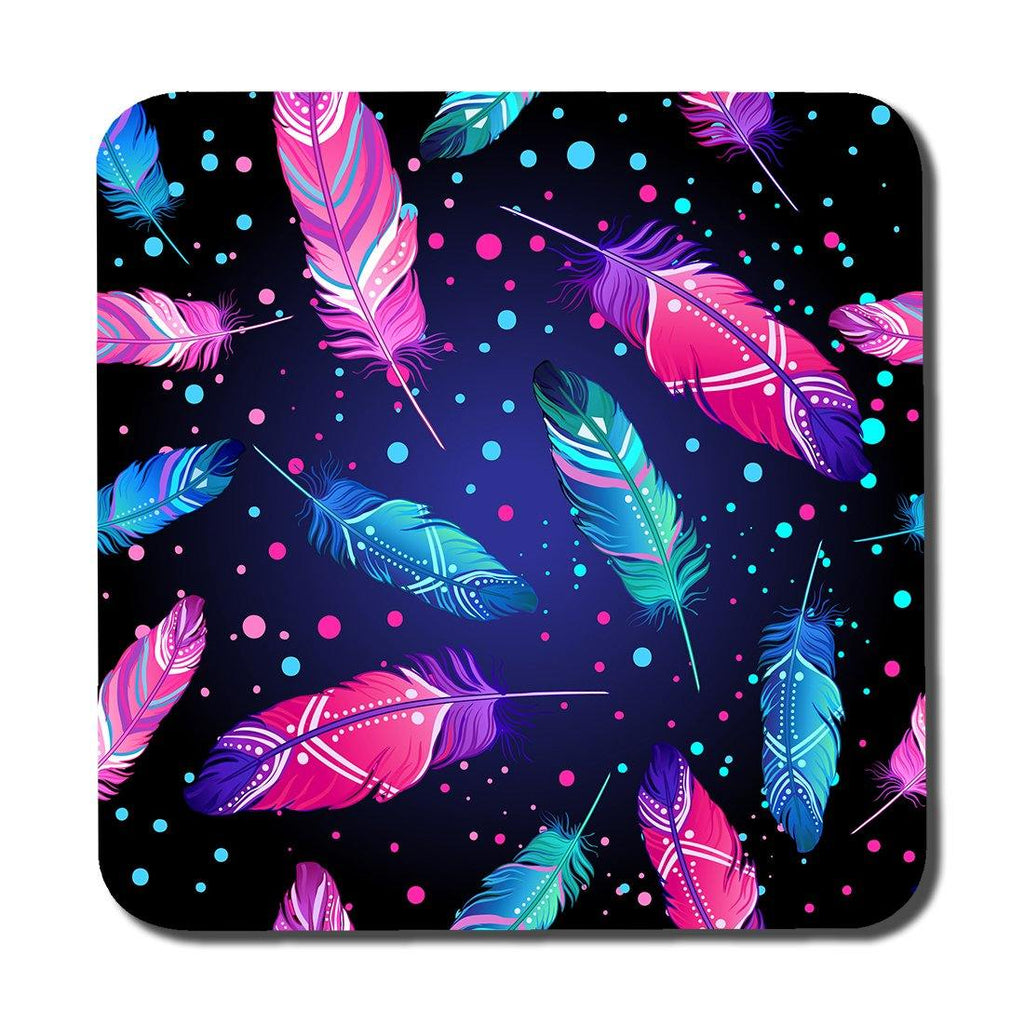 Painted bird feathers (Coaster) - Andrew Lee Home and Living
