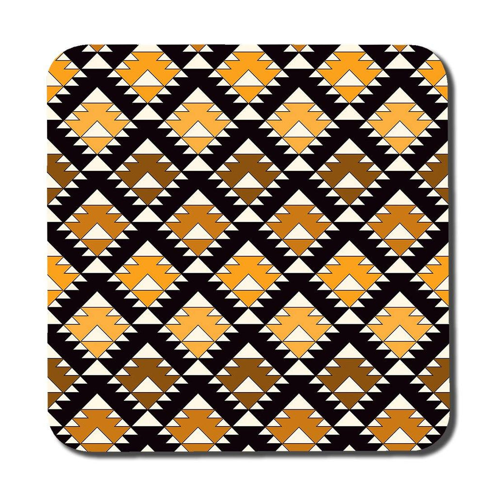 Repeated triangles geometric background (Coaster) - Andrew Lee Home and Living