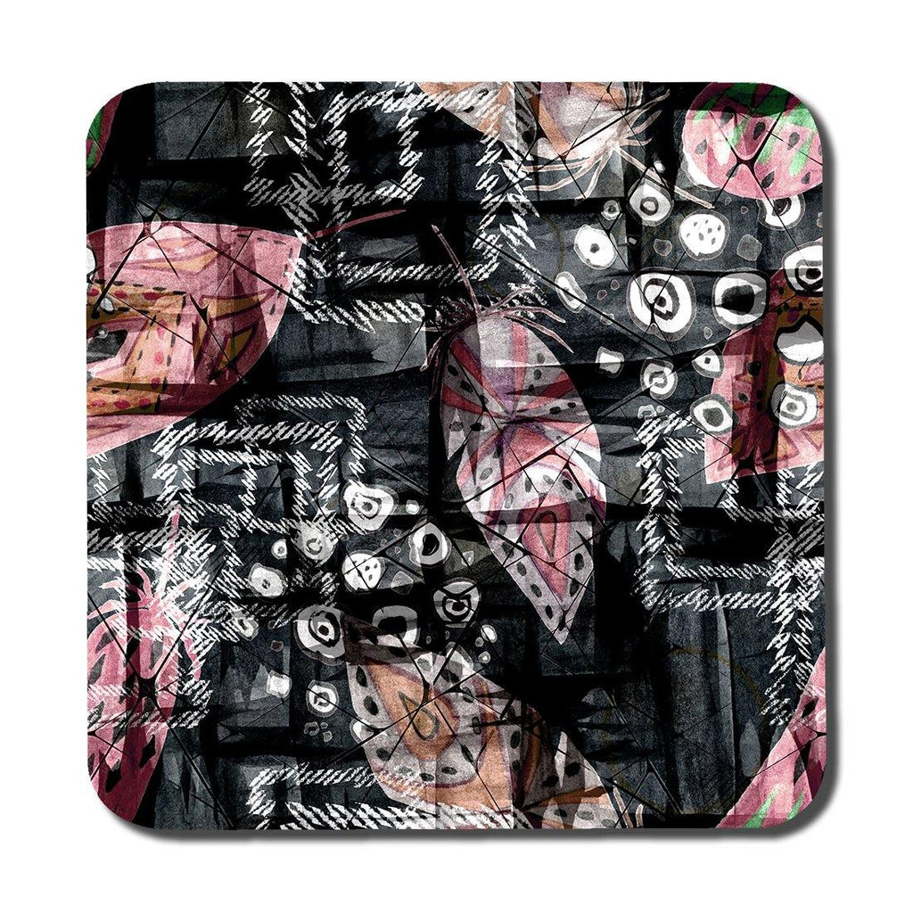 Seamless boho pattern with feathers (Coaster) - Andrew Lee Home and Living