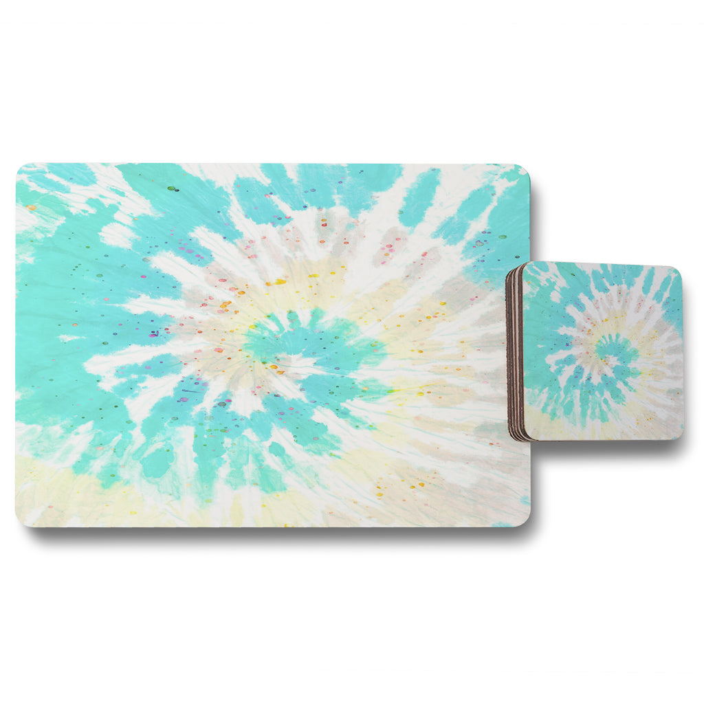 New Product Tie dye pattern shibori print (Placemat & Coaster Set)  - Andrew Lee Home and Living