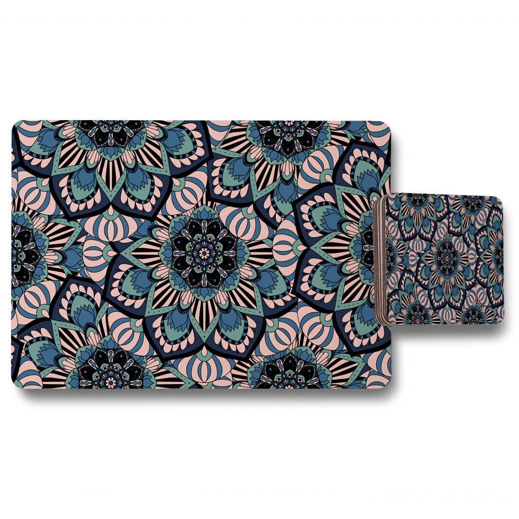 New Product Mandalas pattern (Placemat & Coaster Set)  - Andrew Lee Home and Living