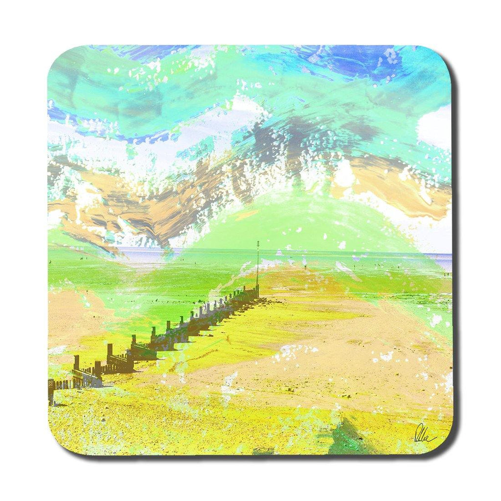 Yellow beach (Coaster) - Andrew Lee Home and Living