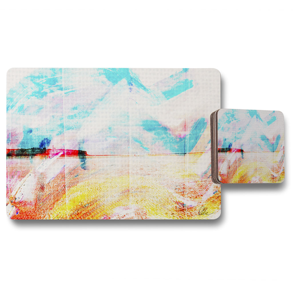 New Product beach view cliffs (Placemat & Coaster Set)  - Andrew Lee Home and Living