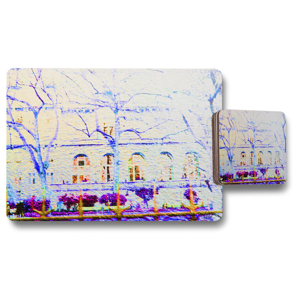 New Product BLUE TREES (Placemat & Coaster Set)  - Andrew Lee Home and Living
