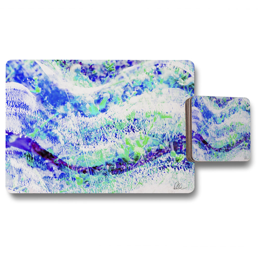 New Product Blue Wilderness (Placemat & Coaster Set)  - Andrew Lee Home and Living