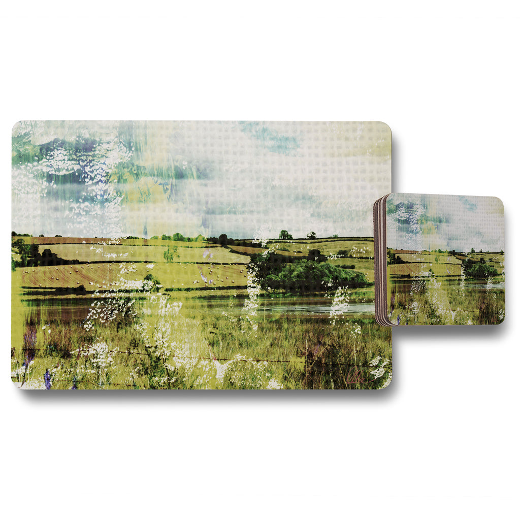 New Product Classic Lake view (Placemat & Coaster Set)  - Andrew Lee Home and Living