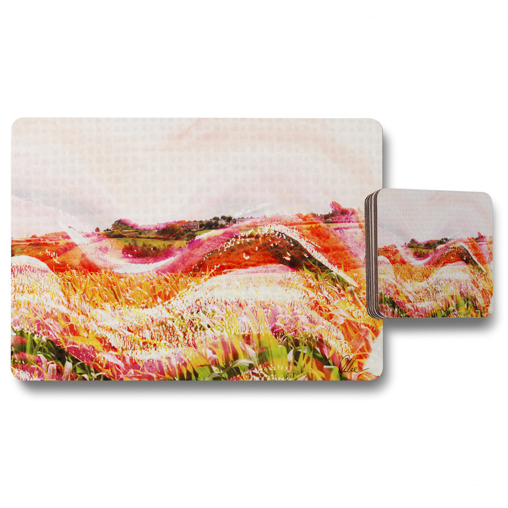 New Product wheat field paint (Placemat & Coaster Set)  - Andrew Lee Home and Living