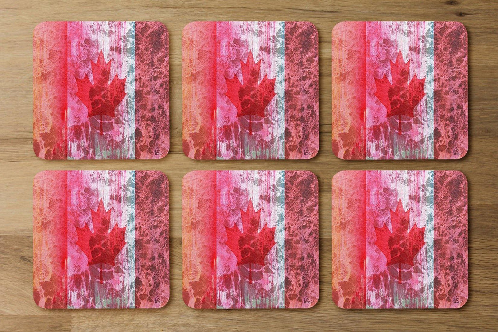 Canada Flag (Coaster) - Andrew Lee Home and Living