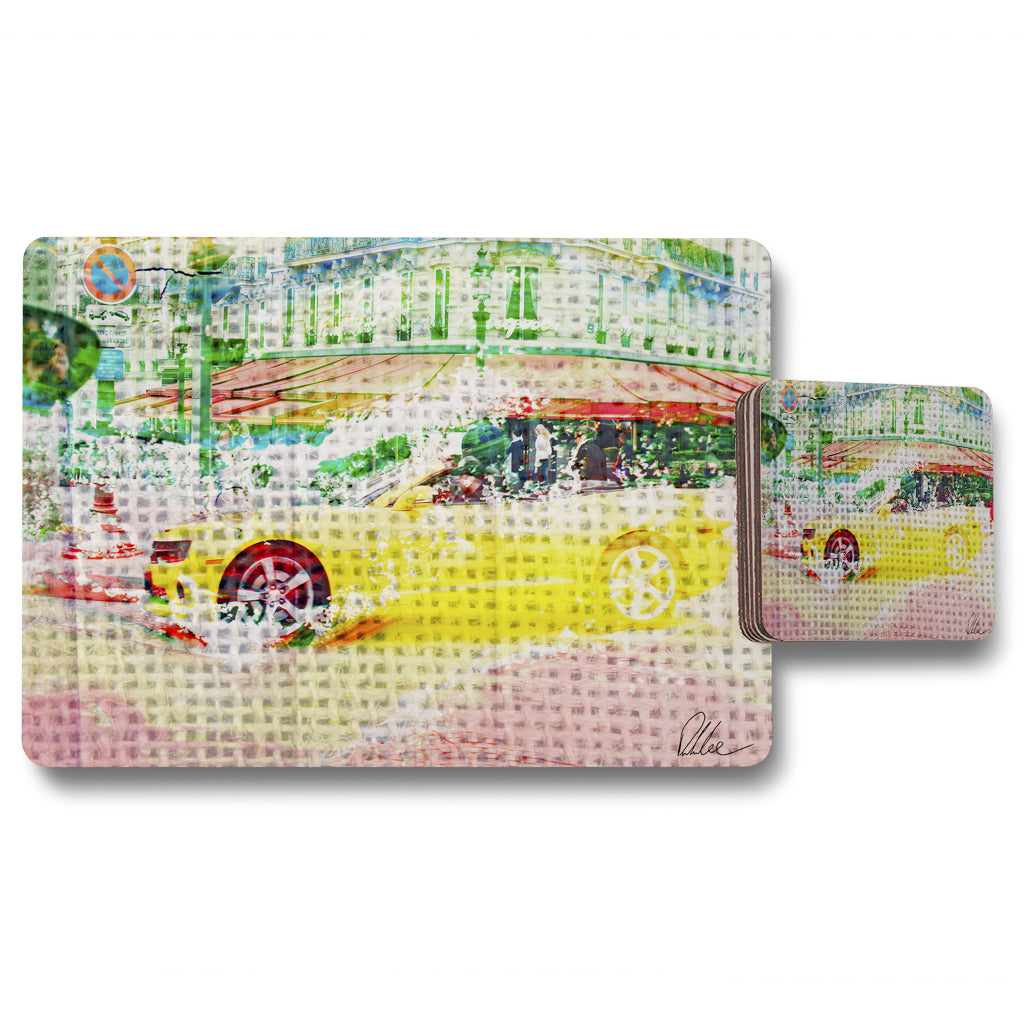 New Product Champs Elysees Camero (Placemat & Coaster Set)  - Andrew Lee Home and Living