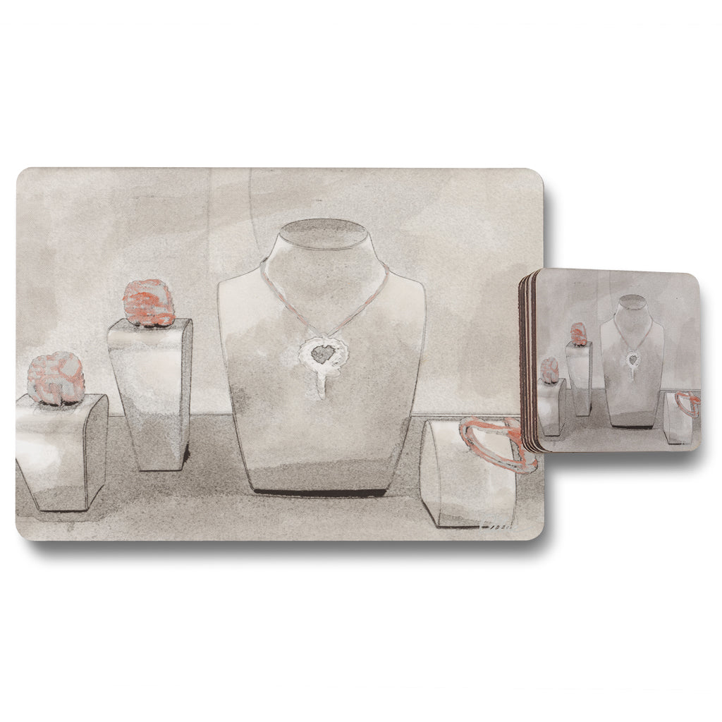 New Product Elegance (Placemat & Coaster Set)  - Andrew Lee Home and Living