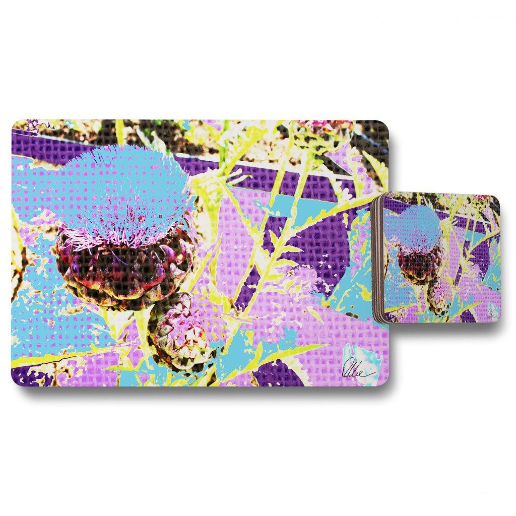 afro plants (Placemat & Coaster Set) - Andrew Lee Home and Living