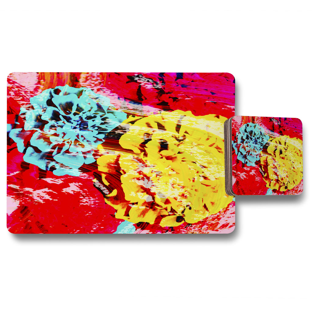 New Product roses (Placemat & Coaster Set)  - Andrew Lee Home and Living