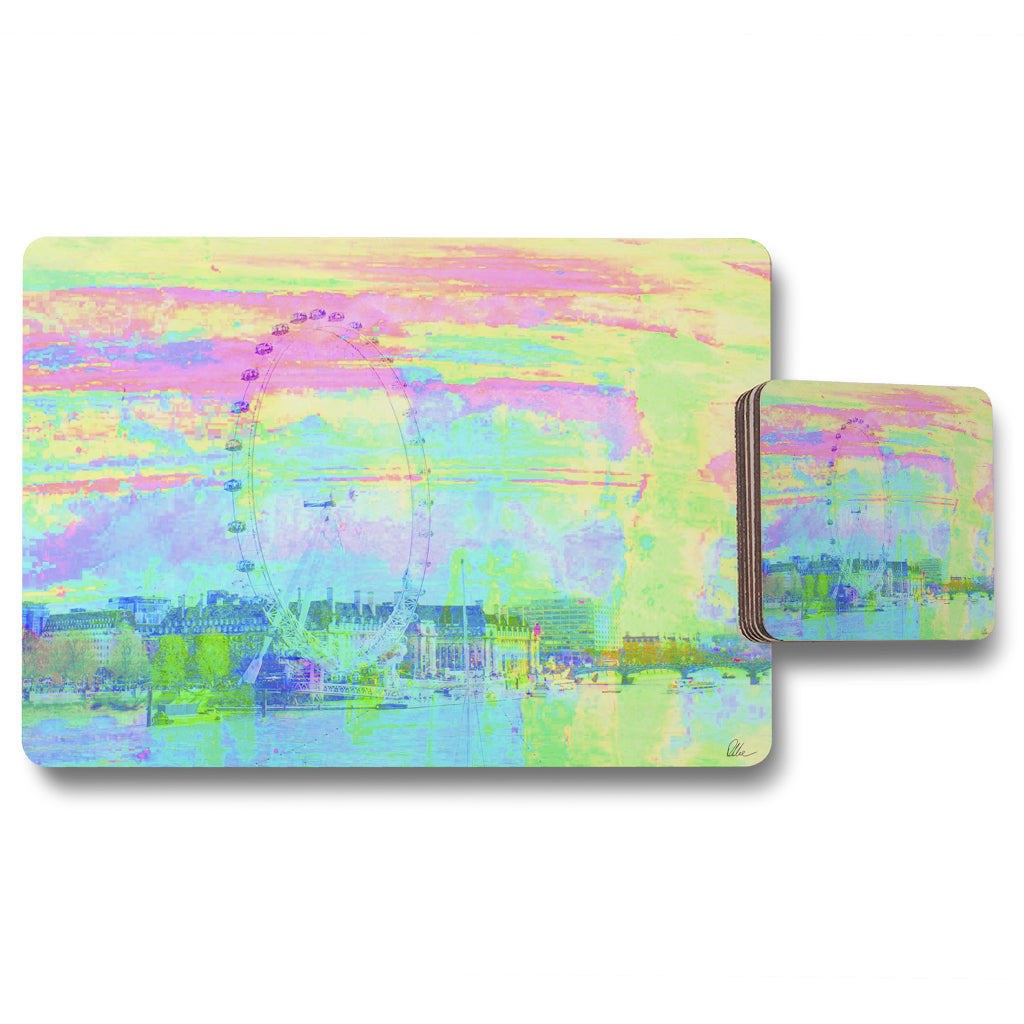 New Product Fuzzy London (Placemat & Coaster Set)  - Andrew Lee Home and Living