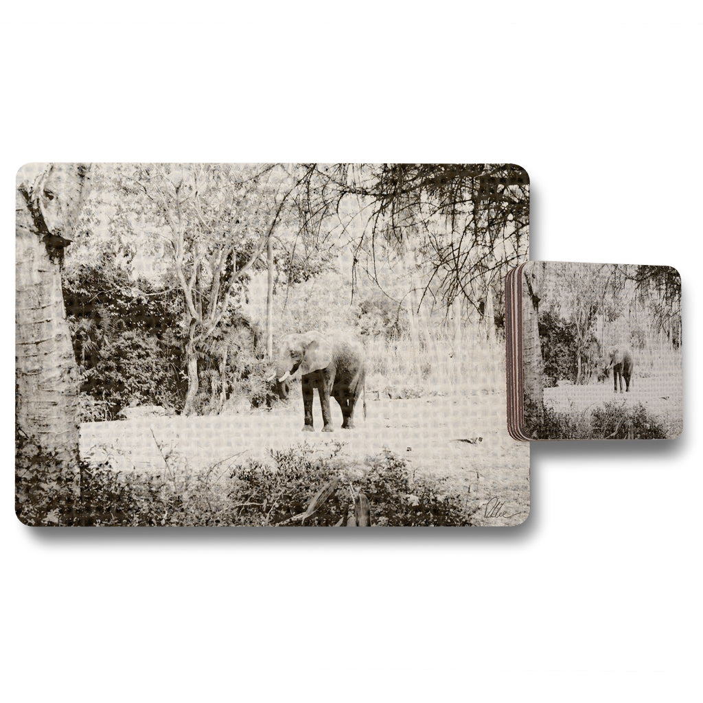 New Product Elephant jungle (Placemat & Coaster Set)  - Andrew Lee Home and Living