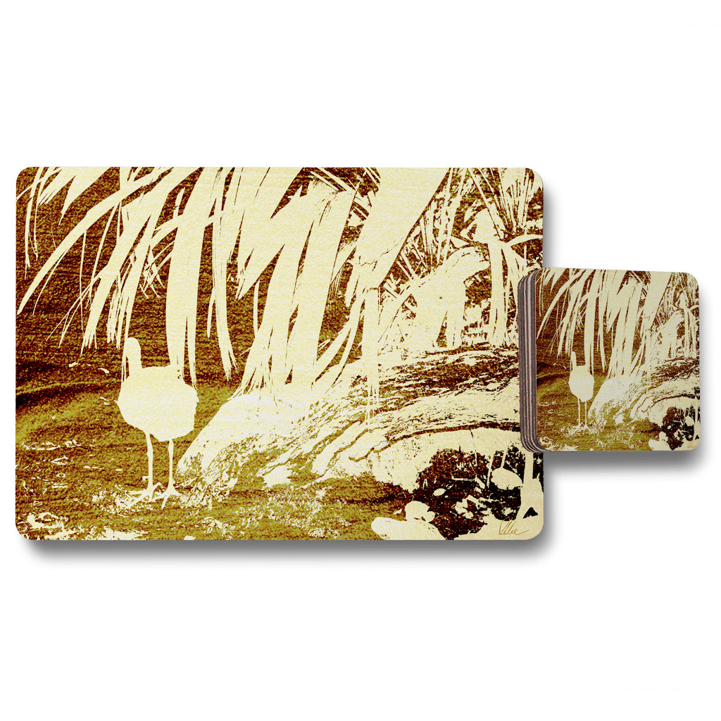 New Product Pretty Bird (Placemat & Coaster Set)  - Andrew Lee Home and Living