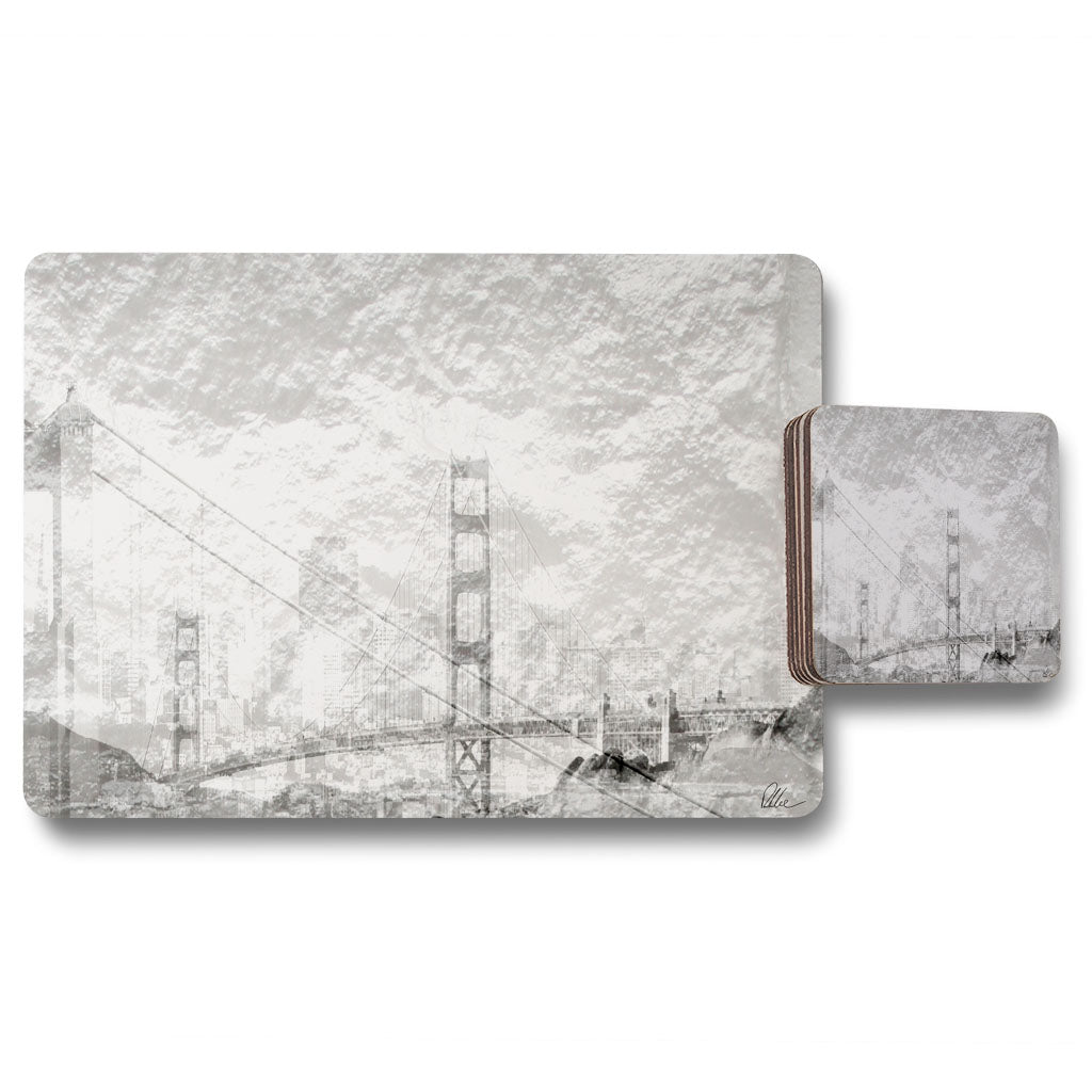 New Product San Fran (Placemat & Coaster Set)  - Andrew Lee Home and Living