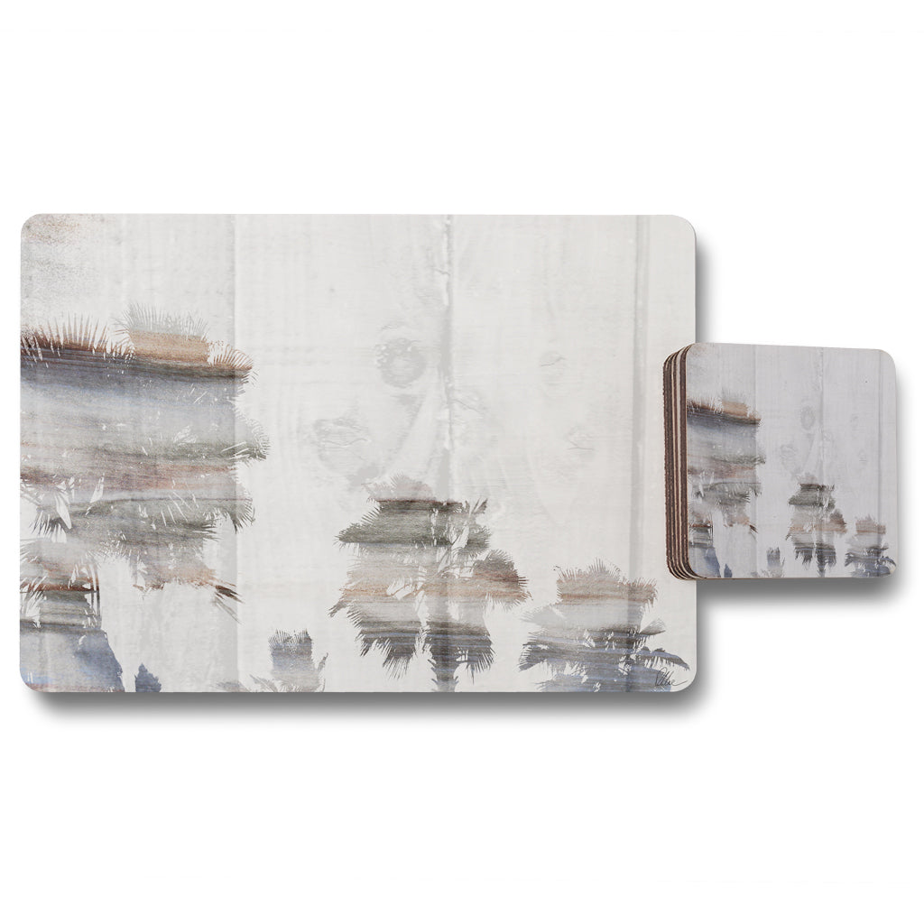 New Product silver palm (Placemat & Coaster Set)  - Andrew Lee Home and Living