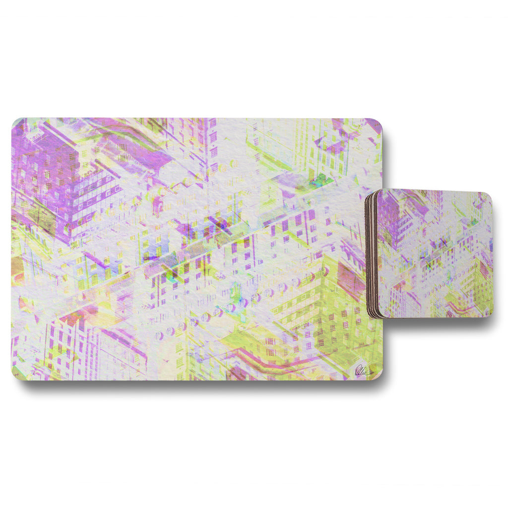 New Product LONDON ROOF TOPS (Placemat & Coaster Set)  - Andrew Lee Home and Living