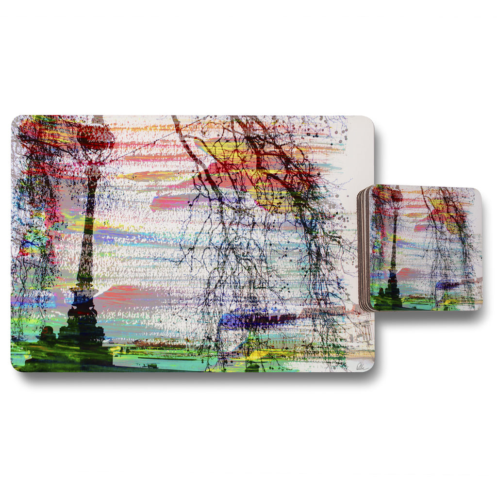 New Product London street light (Placemat & Coaster Set)  - Andrew Lee Home and Living