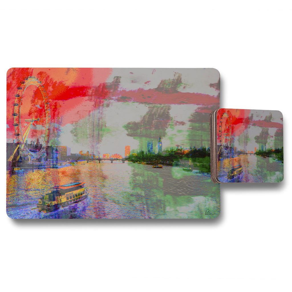 New Product London Thames (Placemat & Coaster Set)  - Andrew Lee Home and Living