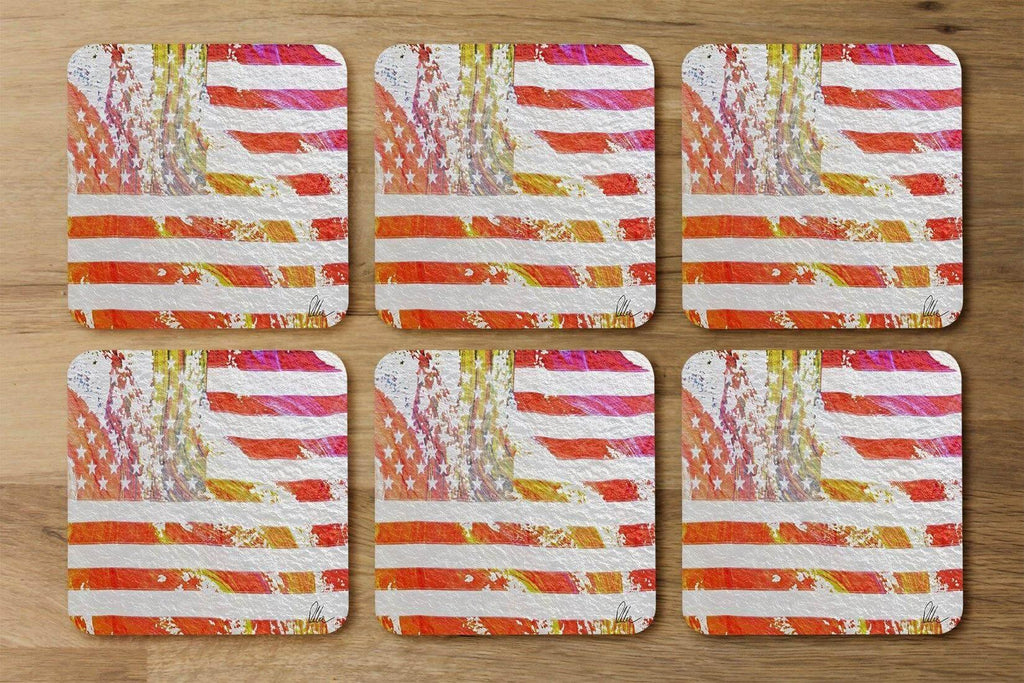 American Flag Flare (Coaster) - Andrew Lee Home and Living