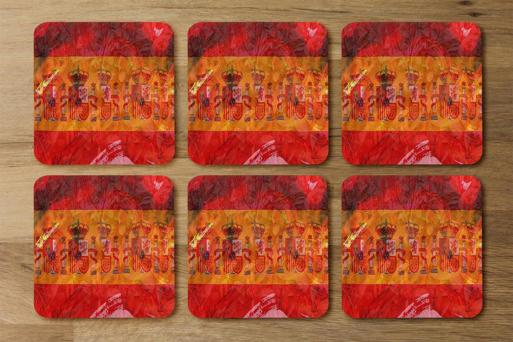 Spain Flag (Coaster) - Andrew Lee Home and Living